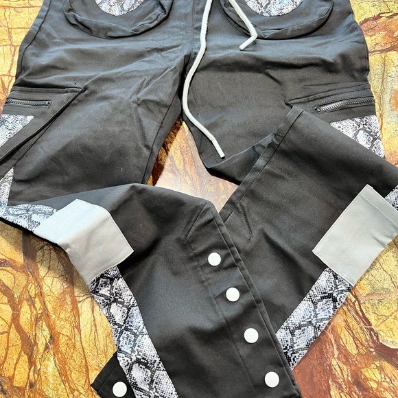 THC The Hideout Clothing carpenter pants Snakes & Shakes black Medium unisex - Picture 3 of 8